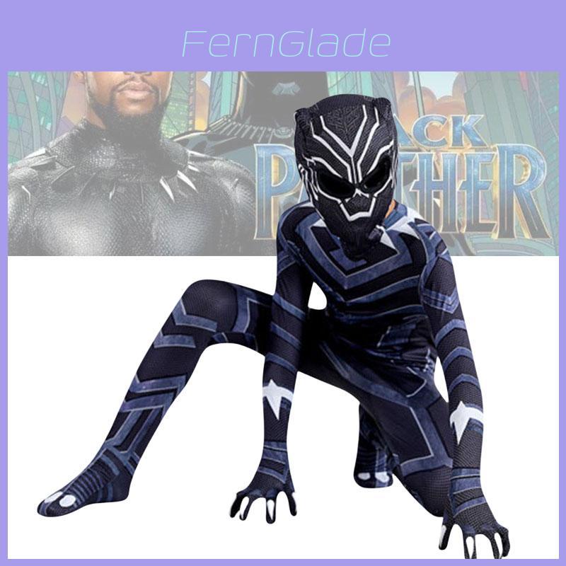 Black Panther 2 Cosplay Jumpsuit för vuxna för Halloween i polyesterfiber, storlekar 160-190