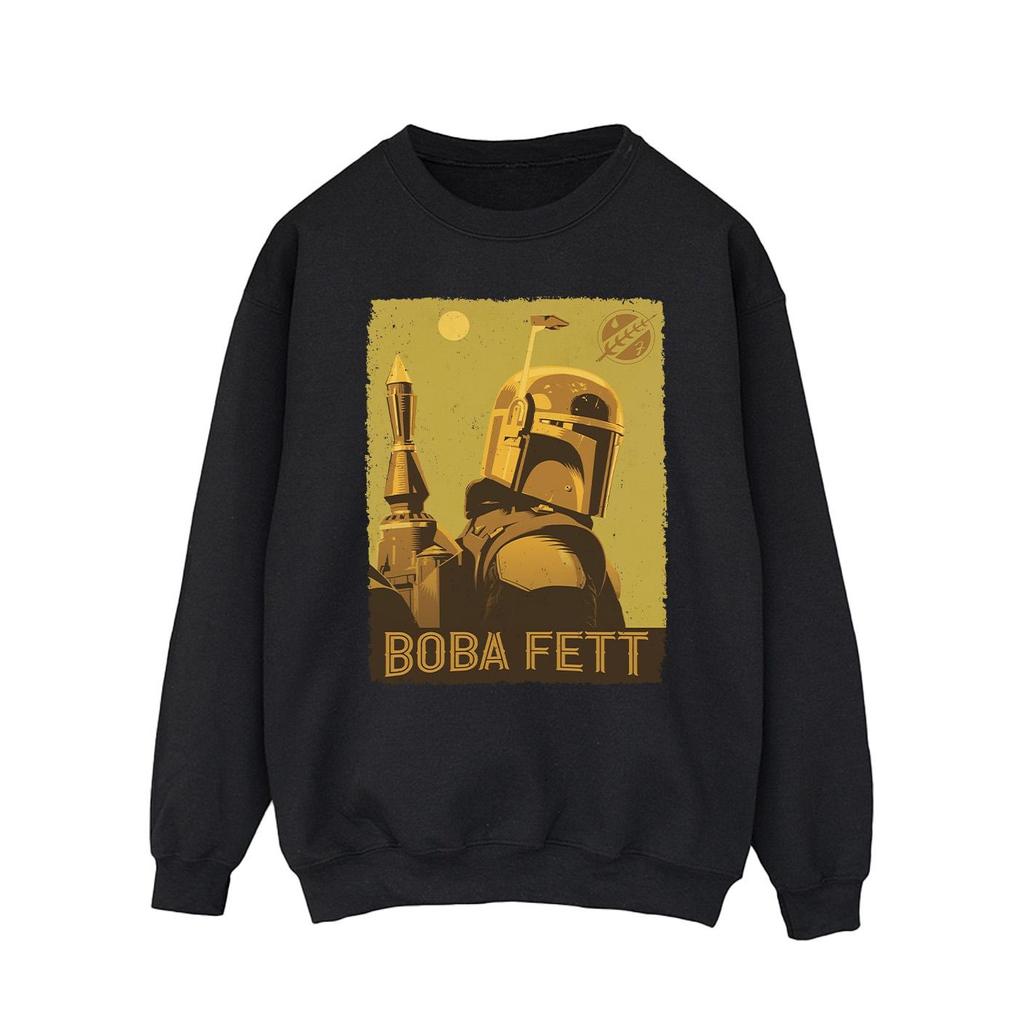 STAR WARS Mens The Book Of Boba Fett Planetary Stare Sweatshirt