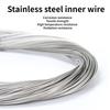 10PCS MTB Bicycle Brake Line Stainless Steel Gear Shift Cable 1.7/2M Road Bike Speed Line Fixed Gear Inner CableWire for Cycling