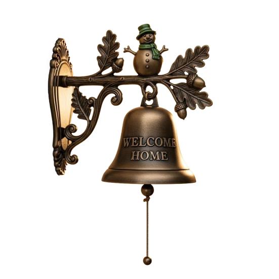 Christmas Welcome Doorbell Santa Claus Reindeer Snowman Penguin Cookie Man Door Bell Home Office Entrance Decorative Bell