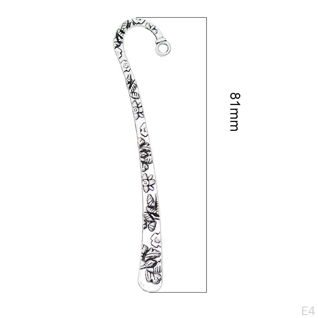 20 ks Vintage Stříbrný Kovový Přívěsek Záložka pro Korálkování Výrobu Šperků Řemeslo