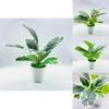 Faux Green Plant With Injection Molded Leaves For Living Room Decoration Gift Ideas