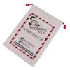 Gift Bag Burlap Bags with Drawstring Christmas Storage Cotton Wrapping Ornaments
