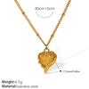 Love Photo Frame Necklace Lettering Mom Heart Pendant Light Luxury Fashion Versatile Necklace Women