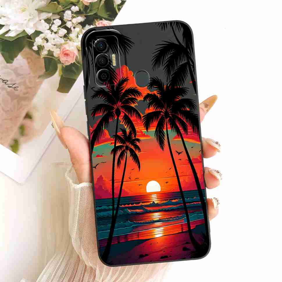 Cover For Tecno Spark 7 2021 Cute Rabbit Casing KF6 KF6j Soft Silicone Casing For Tecno Spark 7 Spark7 Back Cover Coque