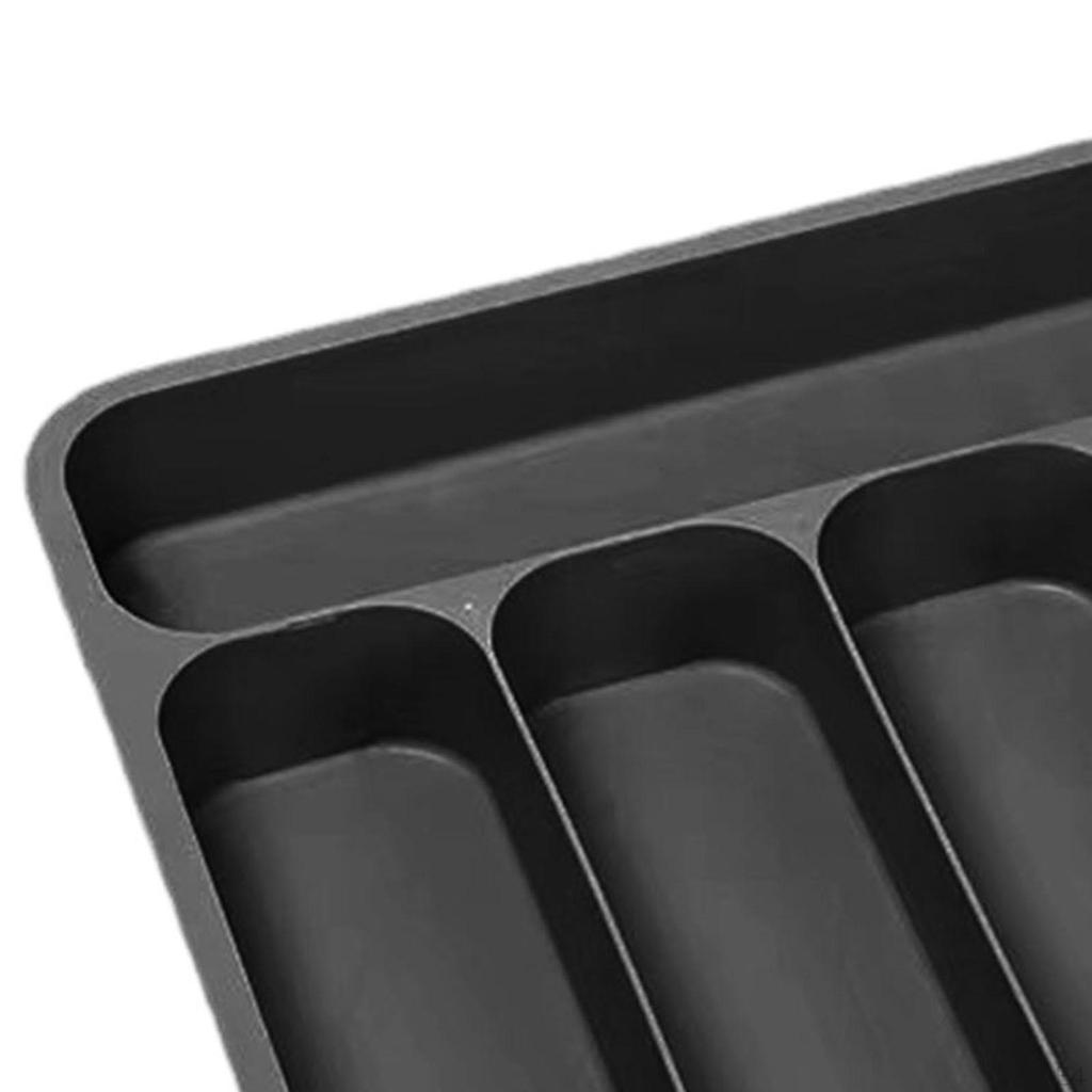 Cutlery And Silverware Tray, 6 Compartments, Drawer Dividers, Expandable Organizer