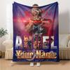 Name Custom Anuel AA Print Flannel Blanket High Quality Warm Comfortable Cover for All Seasons Perfect for Gifts Home Decor
