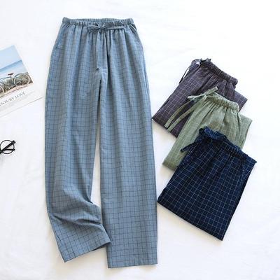 Erkek Ekose Pijama Pantolon Yumuşak Pantolon Serin İpli Uyku Pantolonu Gevşek Pamuklu Cepli Eşofman Altı Nefes Alabilir Hafif Rahat Pantolon Erkek için