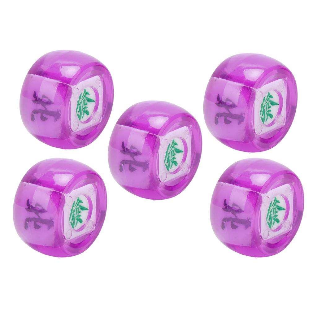 5Pcs Mahjong Wind Direction Dice East South West North Sphere Entertainment Game Dice Transparent