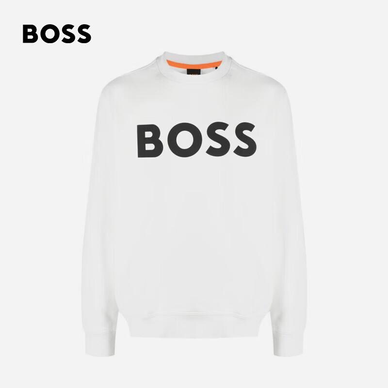 

BOSS Men s Logo Print Crewneck Sweatshirt L