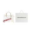 Emporio Armani Classic Logo Pendant Mini Shoulder Crossbody Handbag Women handbags White Y3D176-YFO5B-85219
