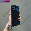 Fashion Blingbling Glitter Small Grid Pattern Window With Camera Glass Film Phone Cover Case for iPhone 17 16 15 14 13Pro Max