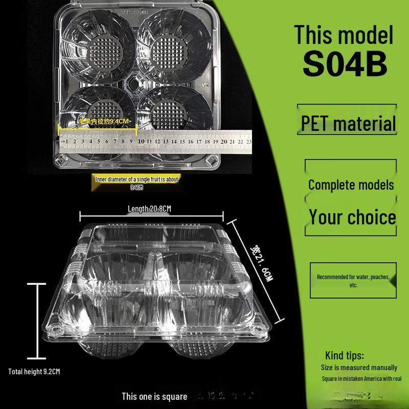 

Lantuan Disposable Transparent Fruit Container with Lid