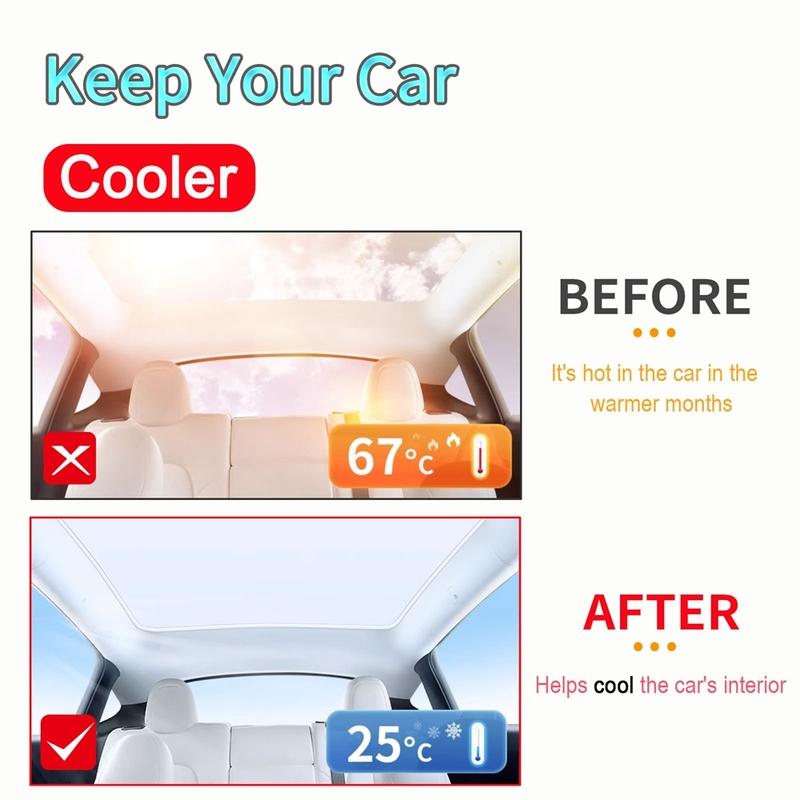 Sun Shades For Tesla Model Y Juniper LAUNCH Model 3 Highland 2025 2026 Ice Cloth Buckle Sun Glass Front Rear Sunroof Skylight