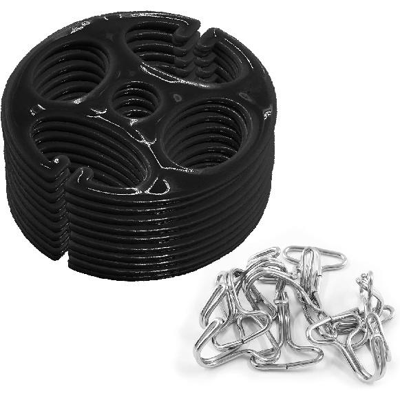 24Pcs Car Seat Cover Plum Plate Metal Hooks, 12Pcs Plastic Car Seat Covers Chucks And 12Pcs Metal Hooks Set Locking Clip Plastic Card Fixed Fastener