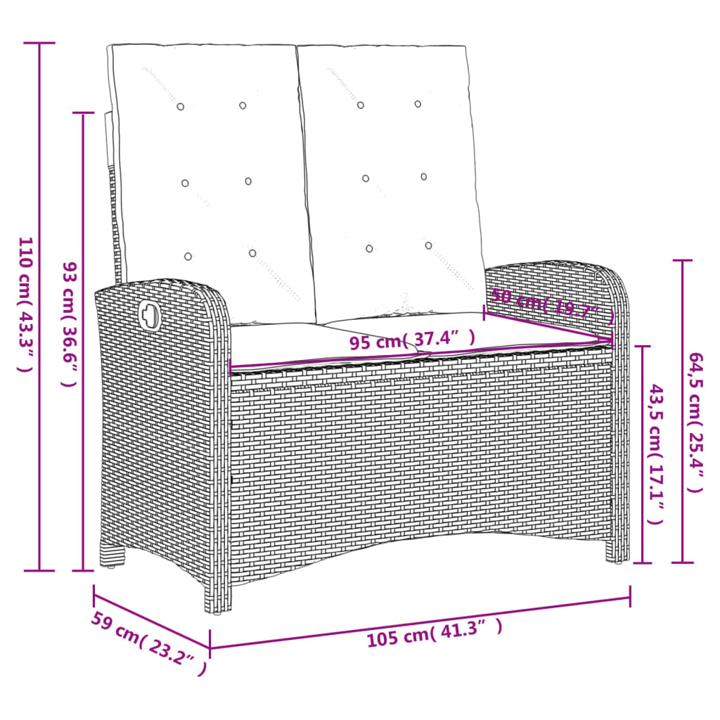 4 Piece Outdoor Dining Set with Cushions Beige Poly Rattan