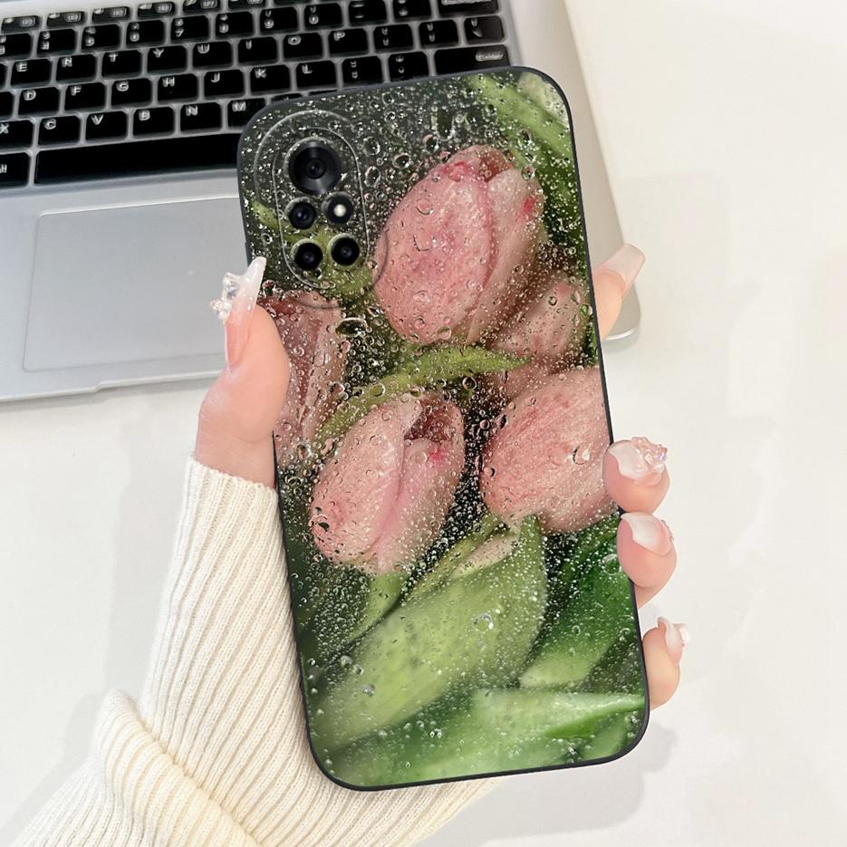 For Huawei Nova 8 Pro Case BRQ-AN00 New Flower Candy Painted Cover Soft Silicone Phone Case For Huawei Nova 8 SE Nova8 Pro Shell