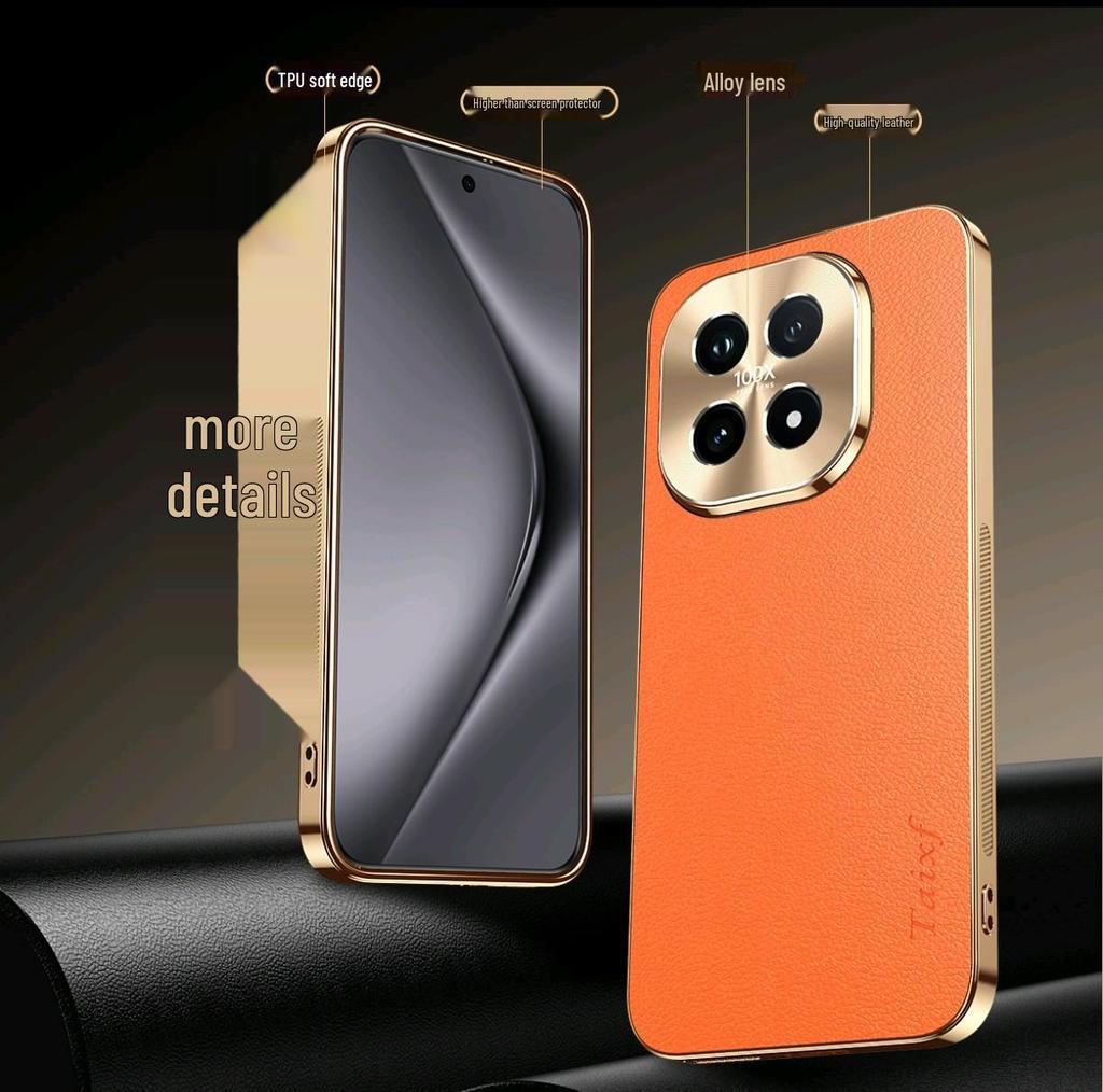Redmi iQOO15 Lychee Pattern Soft Shell Full-Edge Drop-Proof Case