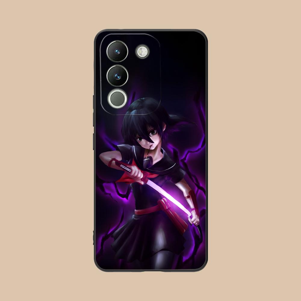 Akame Kurome Matte TPU Handyhülle für VIVO V60 V50 V40 V30 V29 V27 V25 V23 Pro Lite 5G Bunte Druckabdeckung