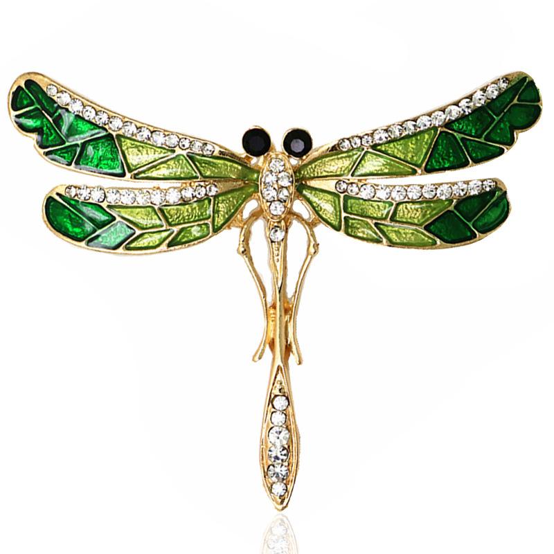 

Fashion retro colored dragonfly women s brooch