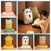 New Cartoon Animal Milk Tea Plush Pillow Blanket Two-in-one Blanket For Warmth And Comfort Perfect For Girls' Sleep Panda Design
