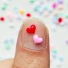 200 Pcs New Mini Resin Cartoon Macaron Color Peach Heart Diy Flatback Ornament Jewelry Making Manicure Hairwear Accessories A42