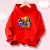 Halloween Kawaii Pumpkin Cartoon Print Children Hooded Sweatshirt Boy Girl Autumn Winter Daily Outdoor Casual Warm Sportswear