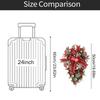 Front Door Christmas Wreath, Teardrop -down Wreath Decoration Vintage Porch, Front Door Christmas Candy Cane Wreath 20 Inches