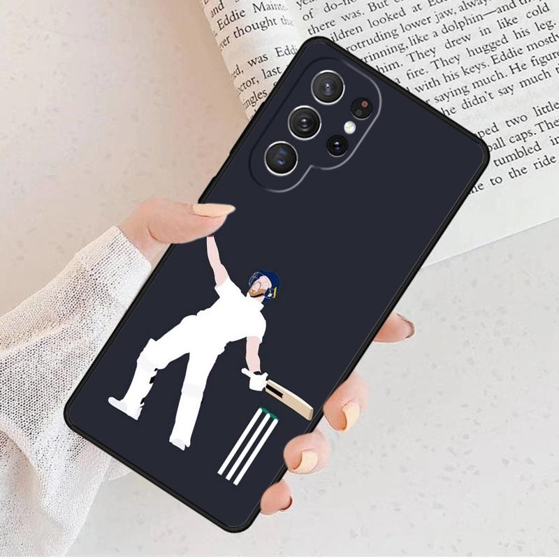 Cricket Heart Cricket Player Phone Case For Samsung Galaxy S25 S23 S30 S8 S21 S20 FE S24 S22 Note 10 20 Plus Lite Ultra
