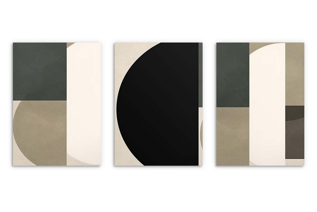 Paintings Wall Posters Geometry In Black Wall Decoration for the Office