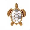 Sea Turtle Mirror Coastal Wall with Turtles Tessellated Decor for Entryway, Living Room,