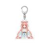 Nijisanji Aza Michiya Kouichi Inochi Urushiha Hunger Mikoto Miki Kioi Kima Tabbiito HD Acrylic Keychain Bag pendant anime goods