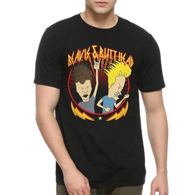 Beavis and ButtHead Rock and Roll TShirt Mens Womens Clothing Graphic Short Sleeve Shirt Men Women AllSeason