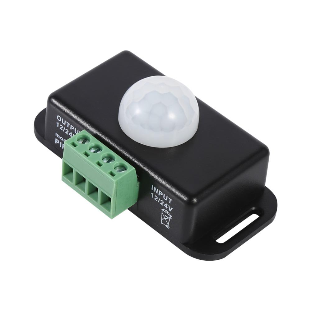 3.0*1.8*1.3in Motion Sensor LED Switch DC 12V/24V Infrared PIR Motion Sensor  LED Strip Lighting