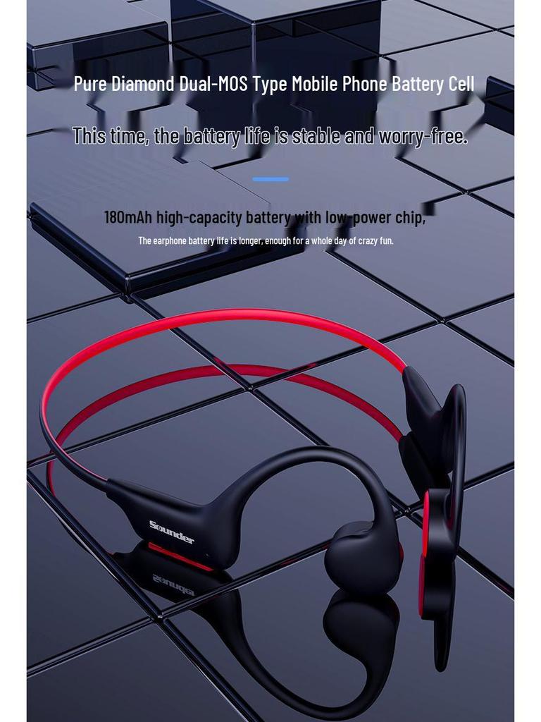 New 32GB Waterproof Bone Conduction Bluetooth Earphones for Sports