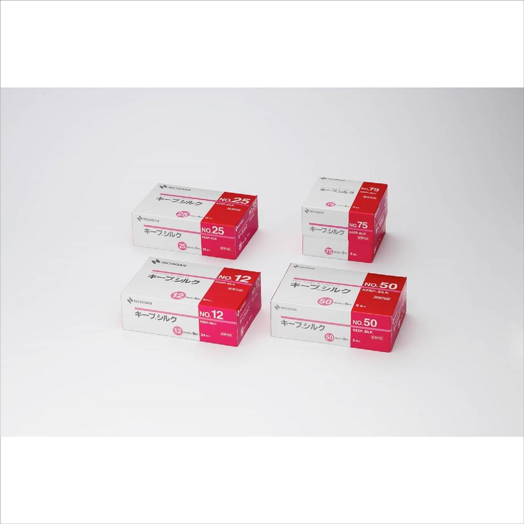 Nichiban Keep Silk, 25mm X 9m, KES25, Strong Cloth Tube Fixing