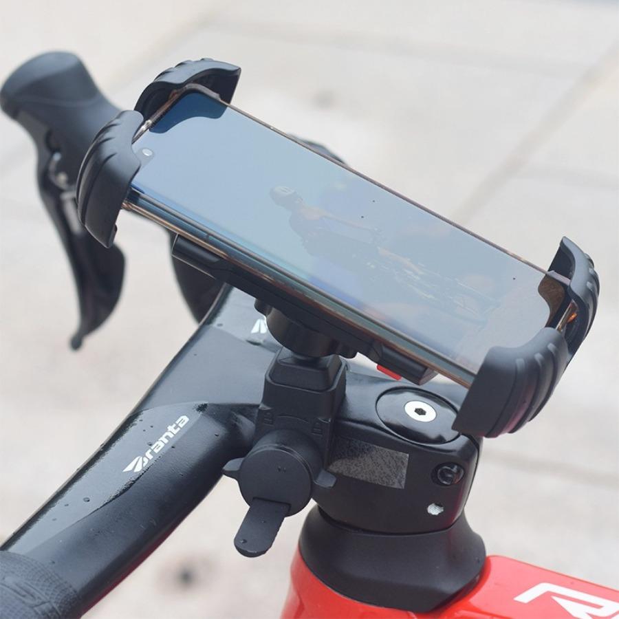 Anti-Slip Bike & Motorcycle Phone Mount - Handlebar Navigation Holder for Road Bikes, Mountain Bikes & E-Bikes