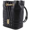 Burberry Quilted Lola Mini Backpack Backpack Daypack 80538151 TB Logo Black Leather Women Used