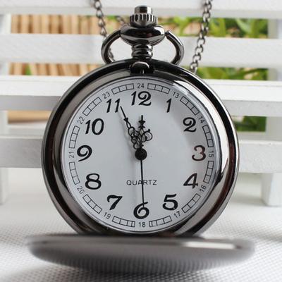 Orologio da tasca unisex retrò in lega liscio vintage per la vita quotidiana