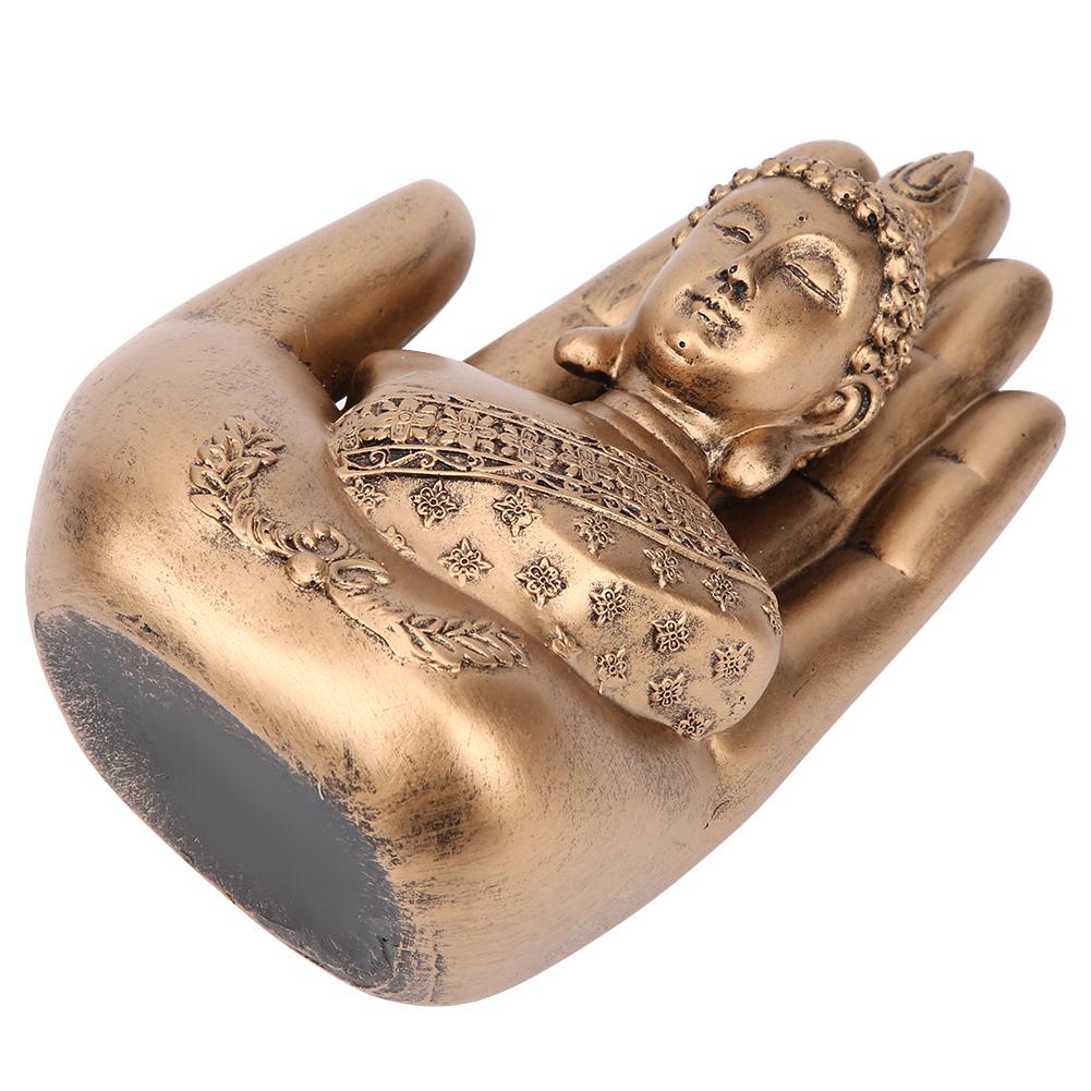 Hushåll Antik Harts Buddha Staty Ornament Konst Hantverk Kontor Skrivbord Dekoration Tillbehör