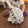 Alien Dinosaur Skeleton Plush Toys Costumes Horror Skeleton Dinosaur Cosplay Costume Stuffed Plush Halloween Funny Toys Gift