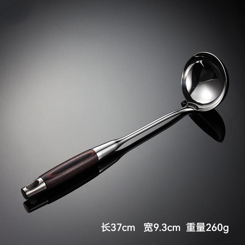 316 Stainless Steel Black Color Wood Multi-specification Spatula Kitchen Utensils Cooking Spoon Spatula Rosewood Bright Housewarming Gift
