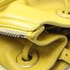 Used BALENCIAGA Paper Plate Bucket Handbag leather Yellow Used Women