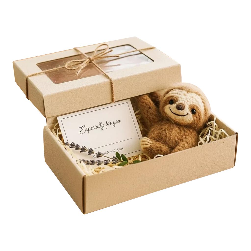 Sloth Rearview Mirror Crochet Car Ornament