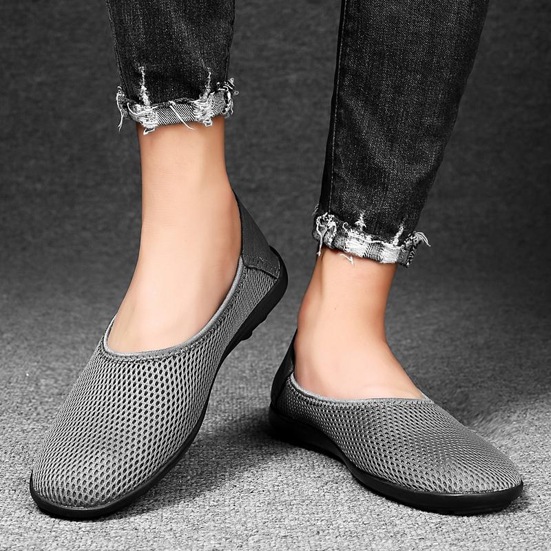 Summer Hot Selling Men's Loafers Breathable Flat Bottomed Walking Shoes Soft Soled Comfortable Men's Business Casual Shoes
