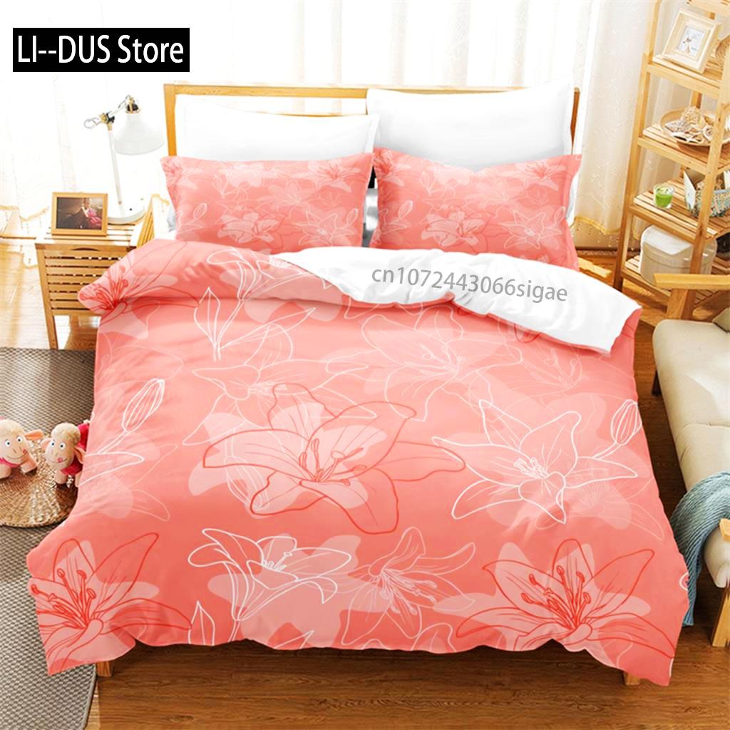 Pink Roses Bedding Set Duvet Cover Sets 3d Bedding Digital Printing Queen Size Bedding Set Fashion Design