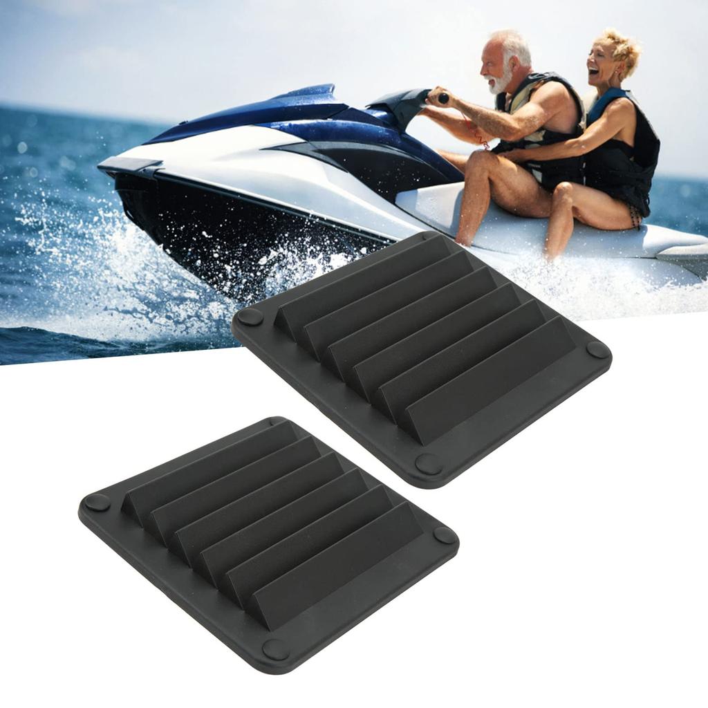 VGEBY 2pcs Air Vent Ventilation Sidewall Easy To Use Simple Appearance Replacement Air Vent for Wall (Black)