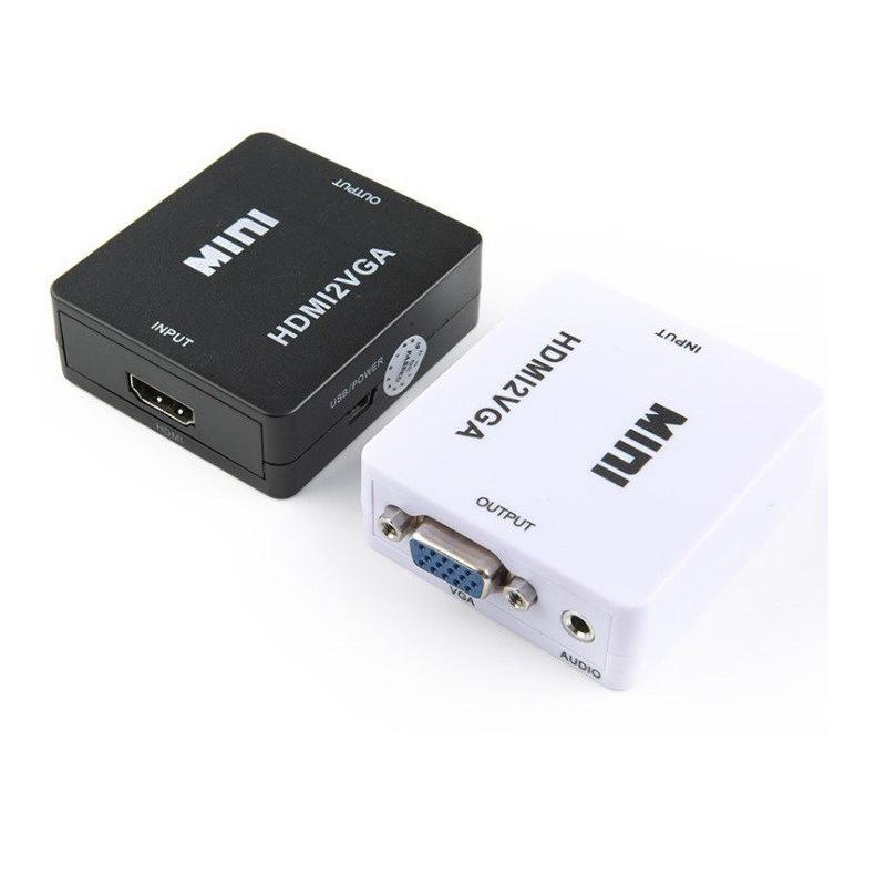 

Конвертер видеосигнала HDMI в двойной VGA 1080P чёрный
