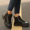 New Plus Size Women's Shoes Martin Boots Women's 2025 New Winter Platform Versatile British Style High Top