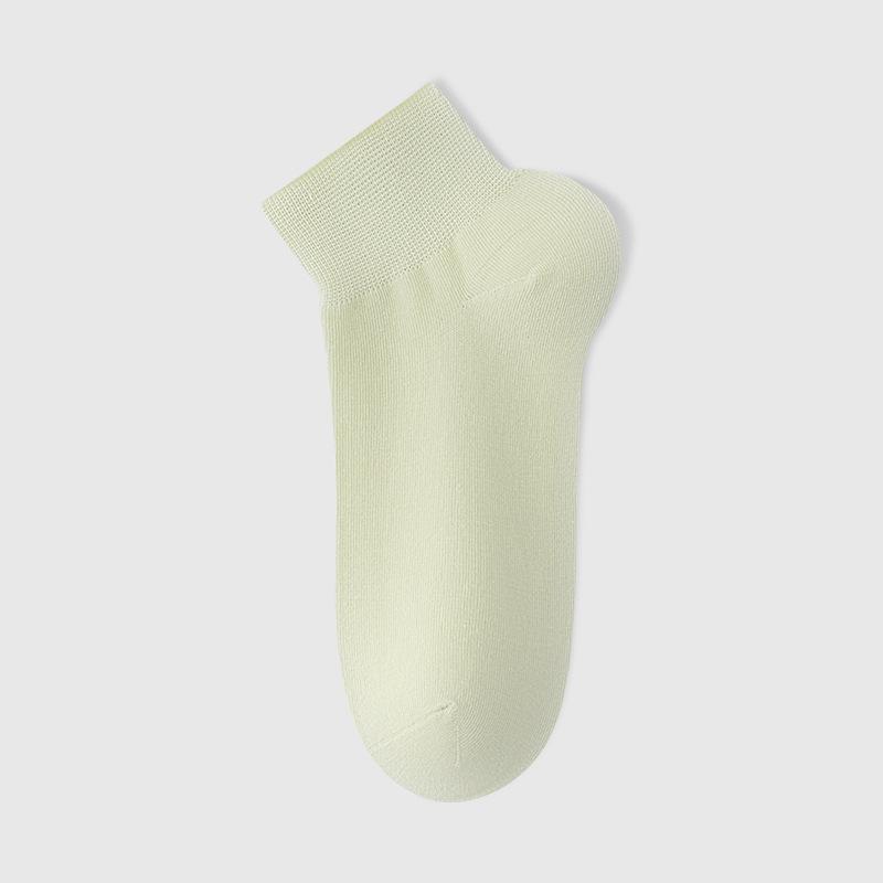 Ladies' Short Socks, Summer Thin, Pure Cotton, Breathable, Deodorizing, Antibacterial, Boneless, White Boat Socks for Postpartum Confinement In Summer